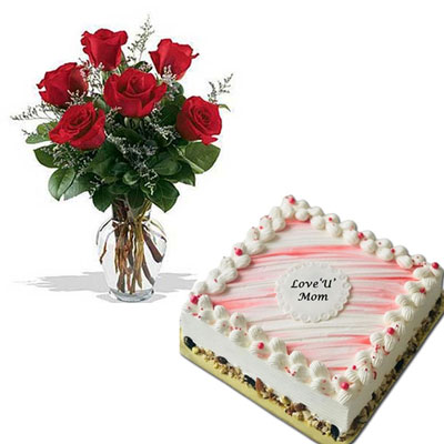 "Cake and Flowers - code CF04 - Click here to View more details about this Product